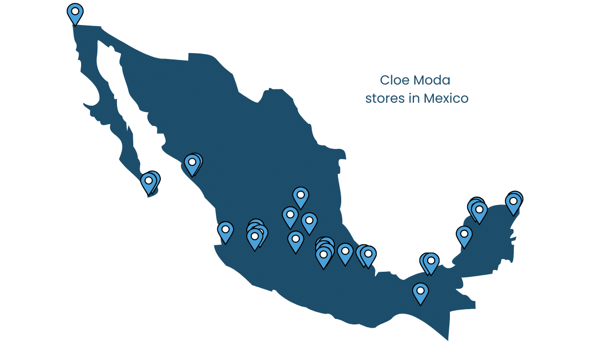 Cloe Moda Stores in Mexico