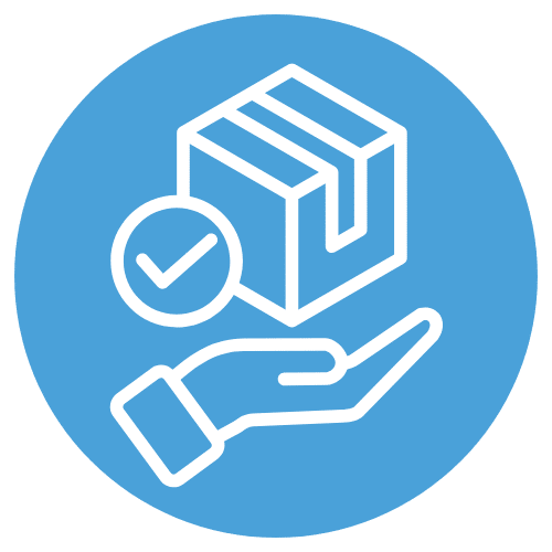 Warehouse and inventory fulfillment icon