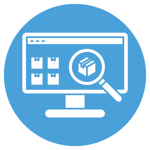 tracking of inventory icon