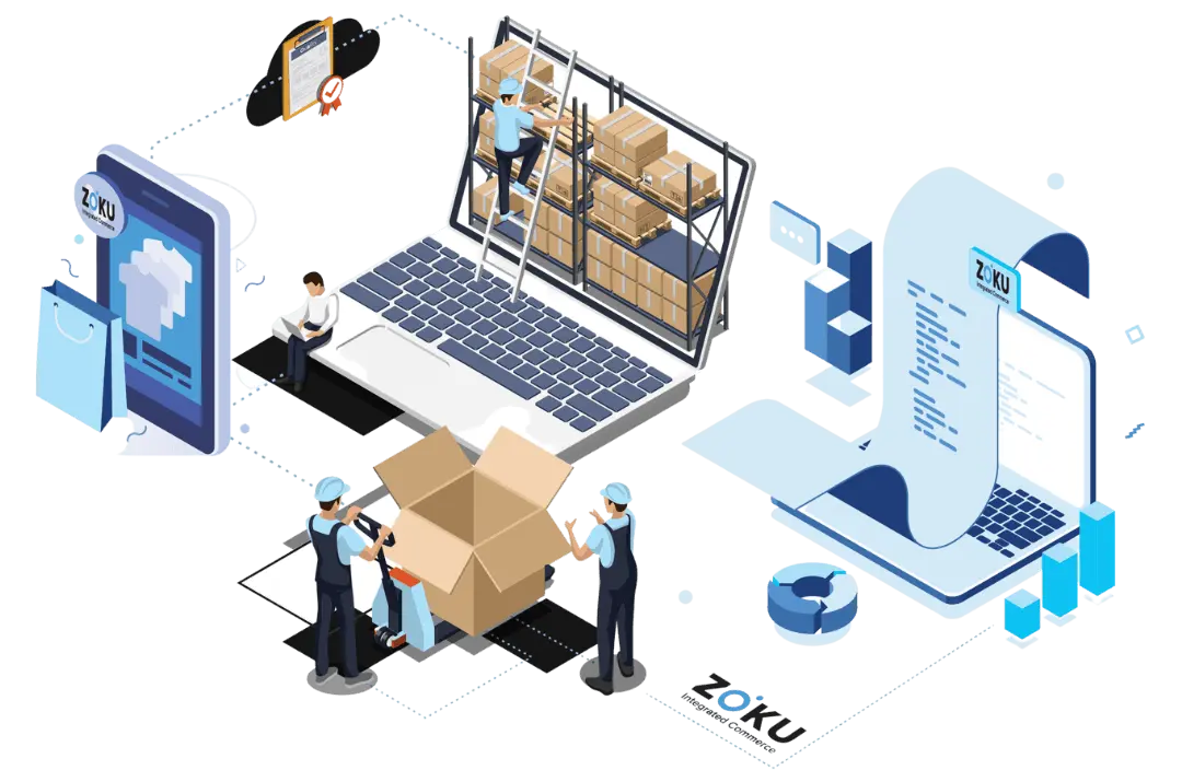 ZOKU applications: POS, logistics, business intelligence, big data analytics, document automation, and NetSuite integration.