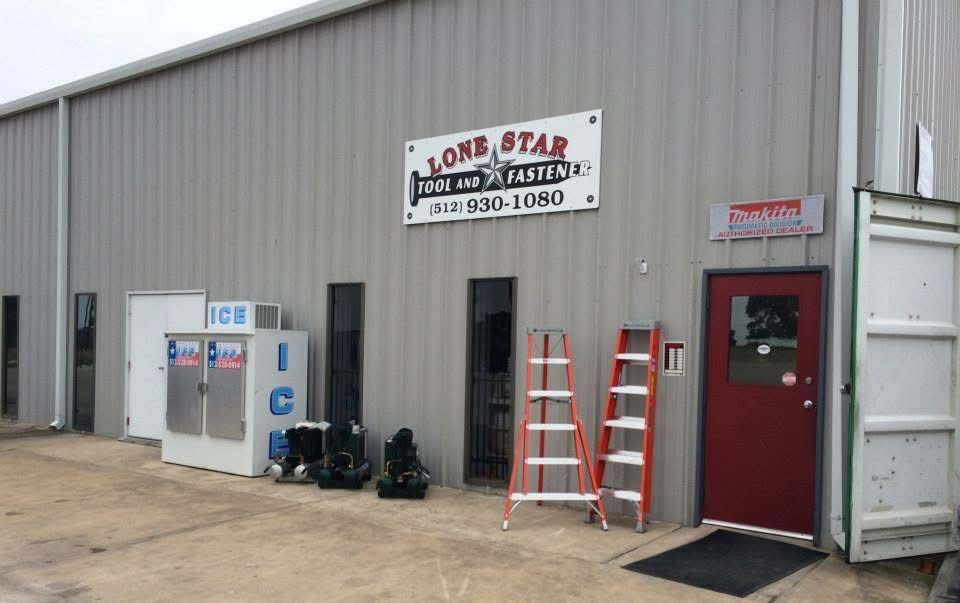 Tool store exterior with signage